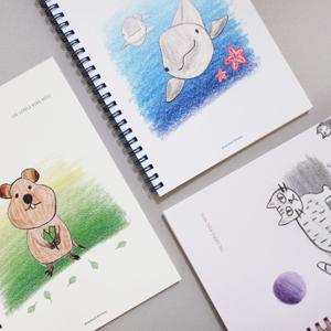 A5 허쉬드브라운 더 심플링라인노트 Ver2