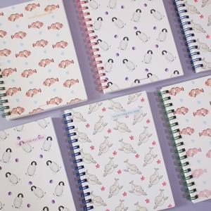 허쉬드브라운 A6 패턴 라인 미니북