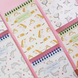 허쉬드브라운 작은 세로 라인노트