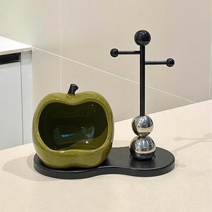 [해외] 귀여운 오브제 사과 액세서리 보관함 차키 트레이 인테리어 소품 보관함 3color