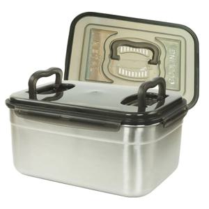 올품락 포스코 STS304 스텐밀폐용기 김치통 더블핸디 누름독 10L(그레이)