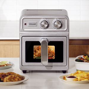 스테인리스 듀얼히팅 에어프라이어 뒤집지 않는 바스켓형 6L 대용량 WA8206