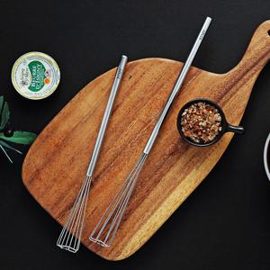 노리쿡 삼각 미니거품기 304스텐 수동 계란풀기 2size