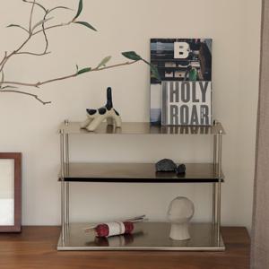 [오늘의집 단독] 올304스테인리스 3단 선반 화장품수납 오브제 진열대 데스트정리 쇠테리어