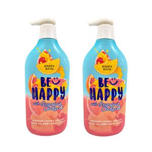 해피바스 스마일 자몽 오렌지 바디워시 900gx2개 시트러스 브라이트닝 상큼한향 바디클렌저