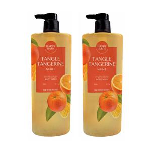해피바스 탱글 탠저린 바디워시 900gx2개 귤향 시트러스 상큼한향 대용량 바디클렌저