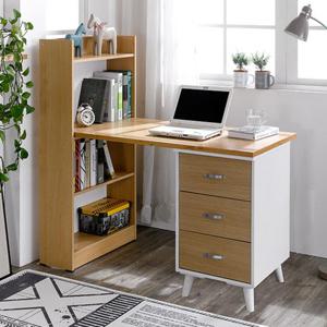 원룸 작은방 모던 심플 책장 연결형 서랍 책상 1200 감성 학습 공부 감각적