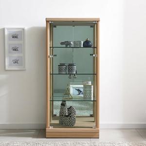 서재 피규어 취미용품 전시 4단 유리 장식장 / 고급 인테리어 찻잔 투명