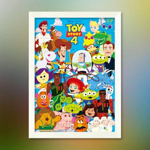 토이 스토리 4 - 장난감 친구들 직소 퍼즐+액자 세트 디즈니 애니메이션 150피스
