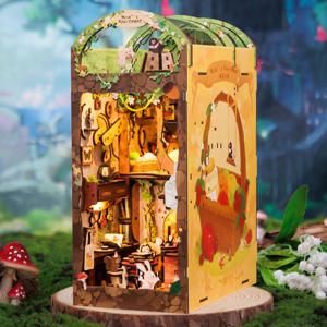 DIY 미니어처 하우스 북눅 북엔드 인테리어 책꽂이 장식소품 두더지아파트