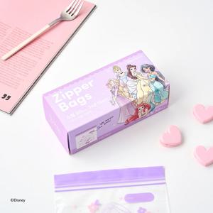 디즈니 프린세스 이중지퍼백 소14x16 50매