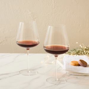 크리스마스 울트라씬 크리스탈 레드 와인잔 2P 올클리어 670ml