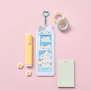 버터패밀리 밀크캣 PVC 4컷 포카홀더 화이트