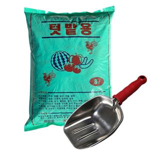 텃밭용 발효수피 8L+다용도 바가지삽 (퇴비 밑거름 부산물 유기질 비료)