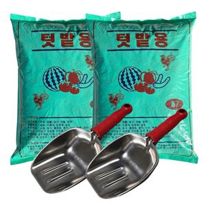 텃밭용 발효수피 8L(2개)+다용도 바가지삽(2개) 퇴비 밑거름 부산물 유기질 비료