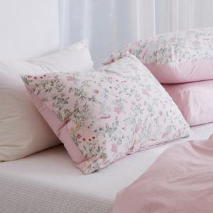취향저격 플라워 패턴 마가레트 60수 고밀도순면 베개커버