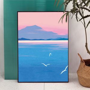 고요의 바다, 포노멀 작가 감성 모던 일러스트 포스터 액자