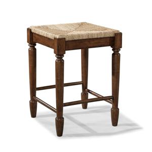 엔틱수입가구 원목 체리브라운 라탄 스툴의자 426-920