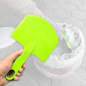 1+1 퍼티헤라 버켓주걱 빠데스쿱 스크래퍼 플라스틱 그린