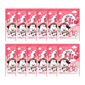 말랑카우 초코볼 젤리 딸기우유 134g x12개