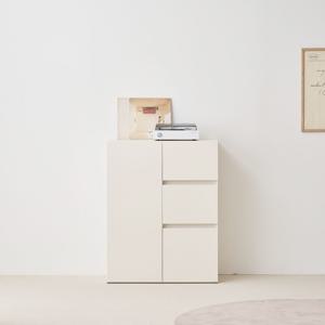 몬드 E0 3단 높은 도어서랍수납장 W800 높이1M