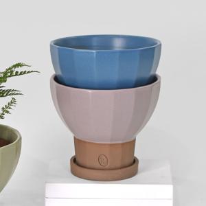 오브헤 블룸 수제 토분 인테리어 오브제 화분 국산 미니 다육이 화분 4colors