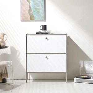 미드센츄리 모던 원룸 침실 트렌디한 2단 협탁 수납장 정리 예쁜 미니 심플