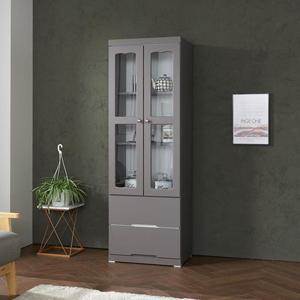 주방 모던 심플한 화이트 잔 그릇 장식장 / 와인 양주 물품 고급 거실 투명