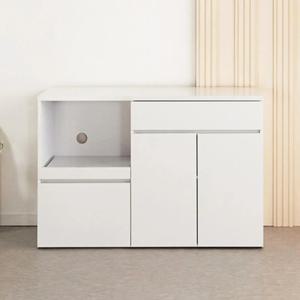 주방 부엌 심플 모던 도어형 수납 정리 장 렌지다이 1200 커피머신 세련된