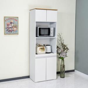 북유럽풍 주방 연출 높은 슬라이딩 렌지 수납장 고급 광파오븐 탕비실 심플