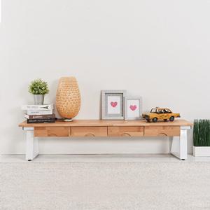 프리미엄 세련된 철제 프레임 키작은 슬림 테이블 낮은 식탁 침대 좌식