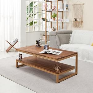 고급 멀바우 원목 상판 2단 높은 소파 테이블 우드 감각적 거실 트렌디