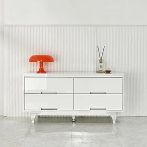 미니멀 디자인 화이트 좁은 티비다이(1200) 작은 서랍장 경제적인 모던 TV