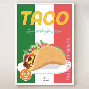 타코 포스터 멕시코 그림 음식 인테리어 액자 식당 꾸미기