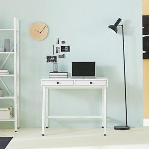 깔끔한 모던 철제 서랍형 미니 책상 데스크 900 공부 노트북 감각적 서재