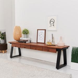 모던 인테리어 낮은 좌식 서랍형 원목 테이블 1500 쇼파 침대 심플 디자인