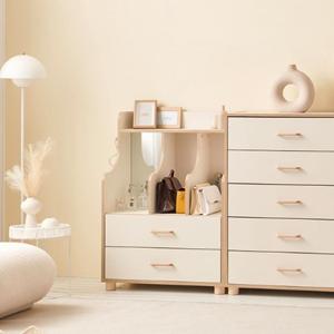 감성 크림베이지 컬러 가방 화장품 향수 수납 선반장 보관 정리 예쁜 모던