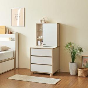 여대생 원룸 크림화이트 서랍형 화장대 세트 정리함 가구 예쁜 고급 깔끔