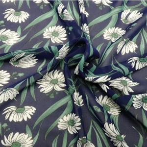 쉬폰원단 여름용 시원한 천 플라워 패턴