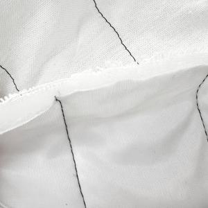 패딩원단 무지천 순백색 안감 마무리 일자누비