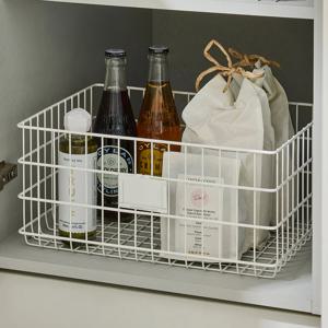 샘와이어 스퀘어 바스켓 M 화이트(2P)