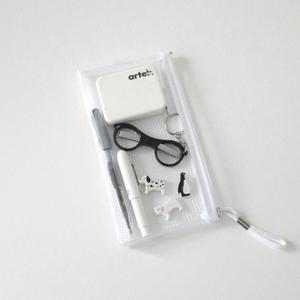 투명 필통 펜파우치 클리어 펜케이스 Kept clear pen case