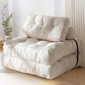 [해외] 진공압축 접이식 소파베드 1인소파 압축소파 접이식 쿠션베드