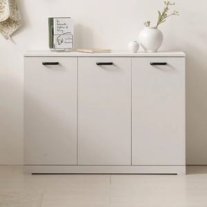 모던 손잡이 수납장형 재활용 분리수거함 3칸 쓰레기통 사무실 박스 탕비실