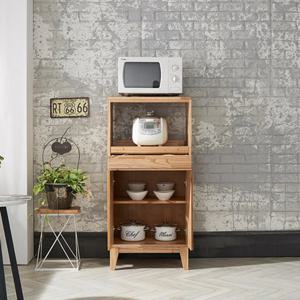 엔틱 주방 인테리어 참죽 밝은 원목 슬라이드 밥솥장 예쁜 모던 커피머신