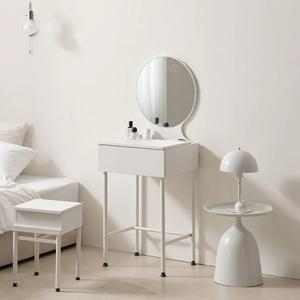 모던 1인가구 자취방 라운드 거울 서랍 화장대 485 오피스텔 작은방 예쁜