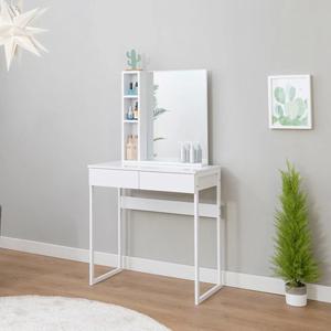 미니멀 심플 화이트 우드 슬림 작은 화장대 멀티 북유럽 예쁜 대학생 30대