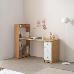 원룸 작은방 학생 깔끔한 책장 책상 연결형 풀세트 1500 서재 공부 디자인