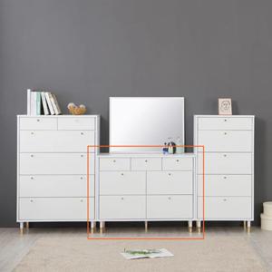 북유럽풍 심플 와이드 넓은 서랍 수납장 1000 깔끔한 트렌디 안방 튼튼한