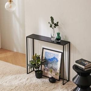 거실복도 포인트가구 슬림폭 철재프레임 콘솔선반(800 2색)